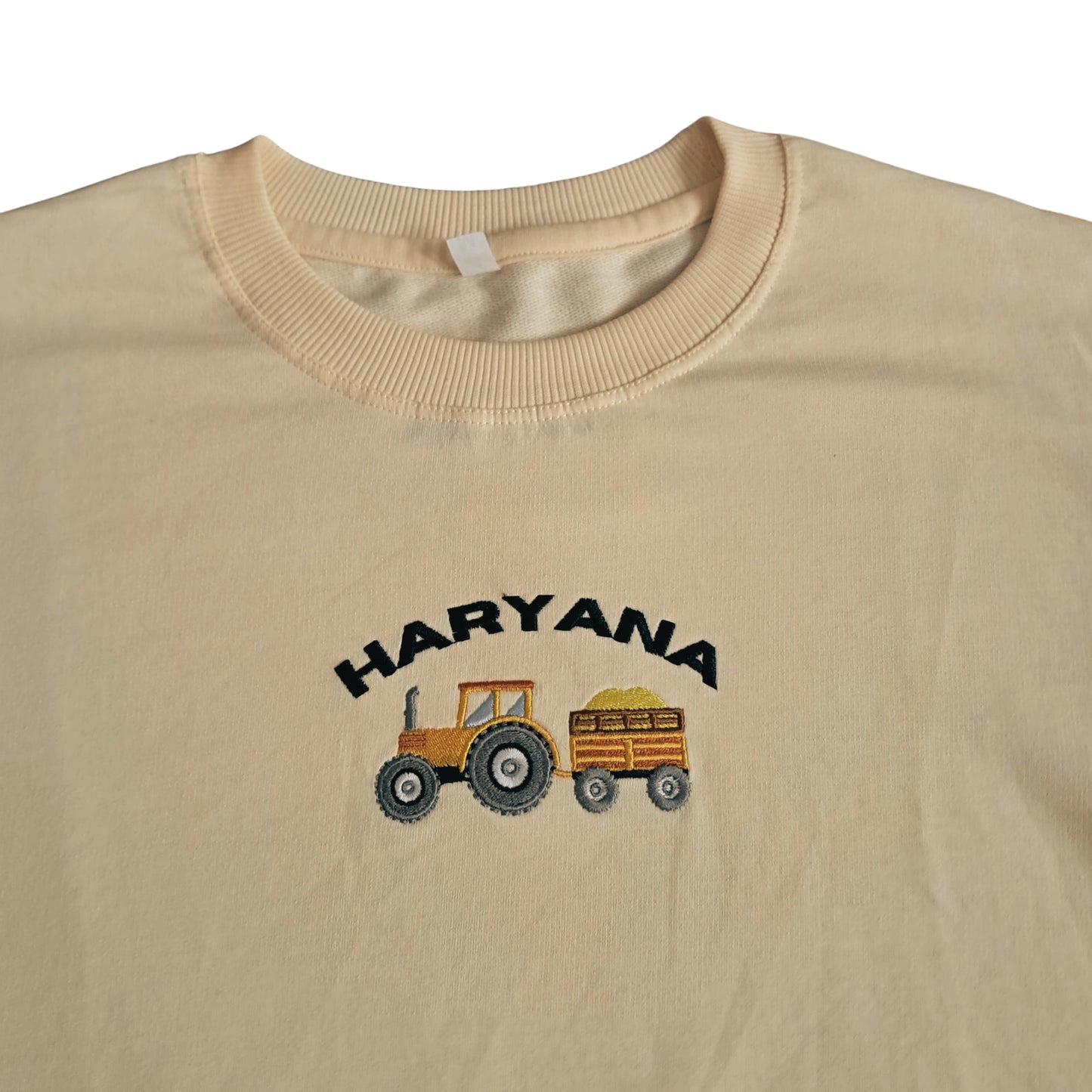 Boy Embroidery Oversized Tee - Beige - SB2603033C